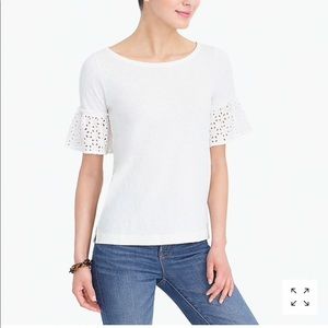 J.Crew Ruffle-Sleeve top